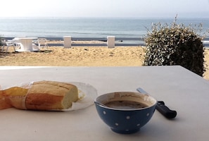 Vue sur la plage/l’océan