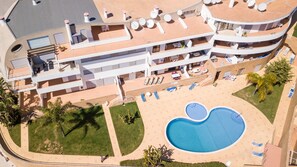 Aerial view of the condominium