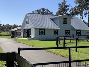 New paint and asphalt driveway.  All dressed up for Christmas.
