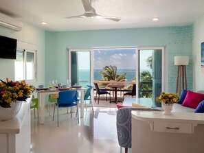 The view from your living room ... - .. your kitchen, your dining area. And, of course, from your private deck.