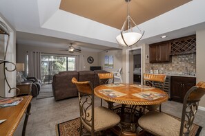 Dining area & family room