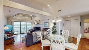 Dining area open to living area
