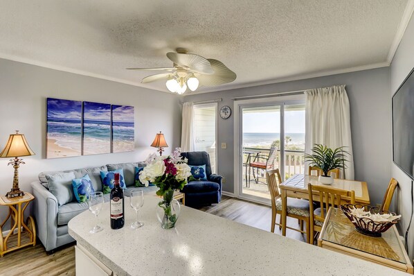Open Concept Living Room & Kitchen
