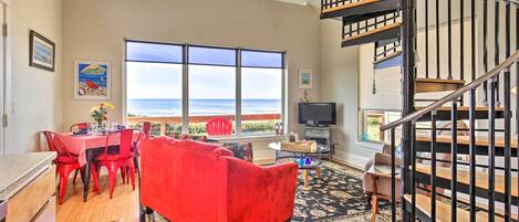 Bask in beautiful ocean views both inside & out!