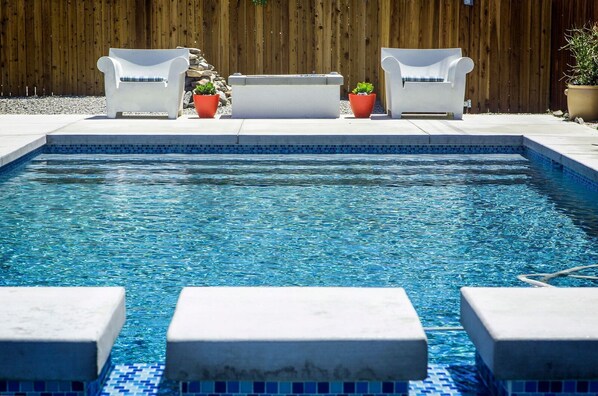 Gorgeous Saltwater Pool To Relax and Soak Up The Desert Sun