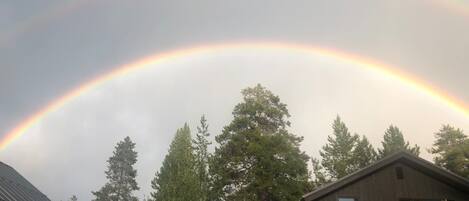 Double Rainbows over House!
