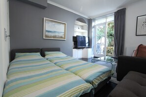 Living room with sofa beds opened
