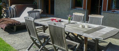 Table, Furniture, Property, Chair, Window, Outdoor Table, Building, Outdoor Furniture, Wood, Shade