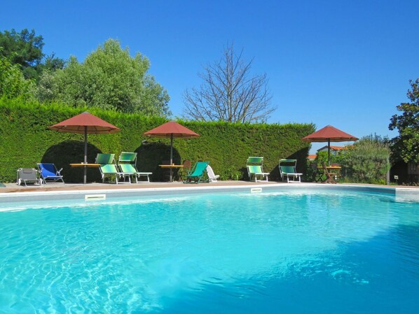 Piscine, Propriété, Loisir, Recours, Vacances, L'Eau, Été, Immobilier, Maison, Ville Resort