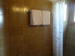 Bathroom, Interior Design, House, Flooring, Floor, Wood, Material Property, Plumbing Fixture, Curtain