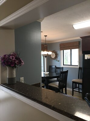 Kitchen view from hallway