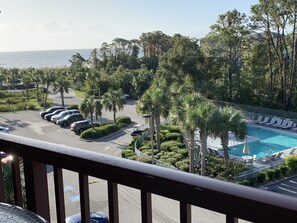 Balcony view of Amirals row pool