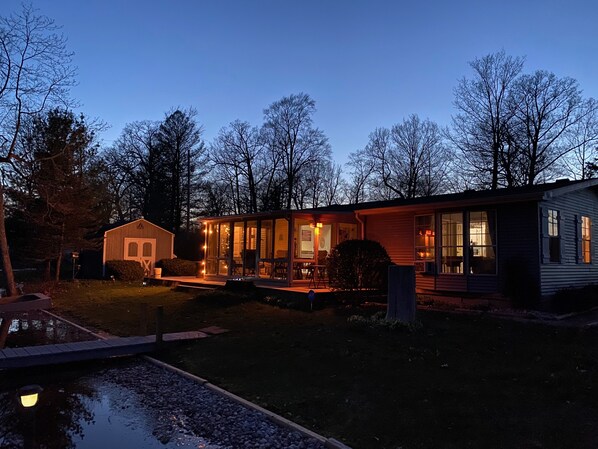 Huckleberry House's view from the water