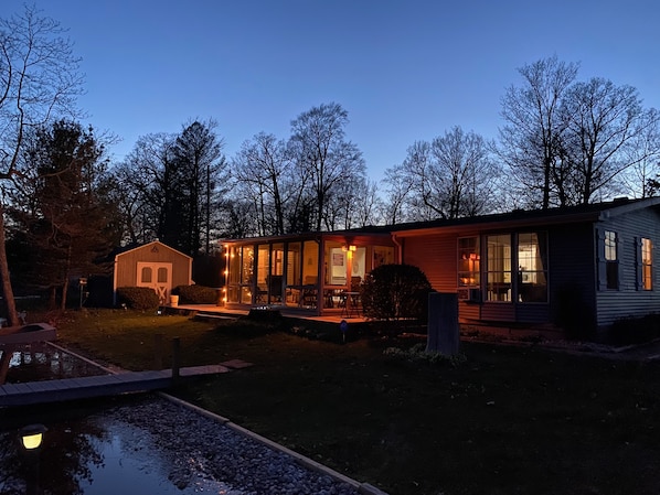 Huckleberry House's view from the water