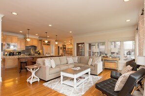 Large living area for gathering with family and friends.