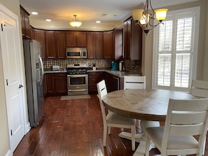 Eat in kitchen with seating for 4.