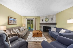 Unit A: walkout patio