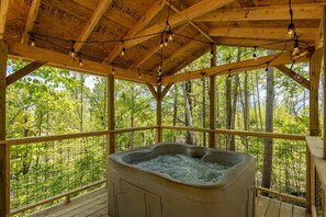 Hot Tub Covered and Lighted