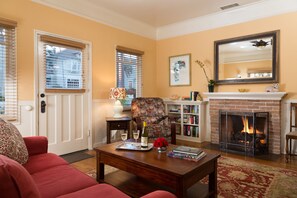 Living room with gas fireplace