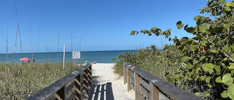 Beach entrance.. 500 steps from condo!