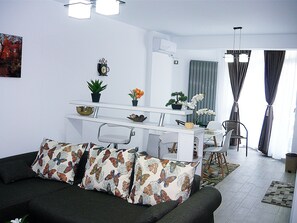 Stadsutsikt från boendet