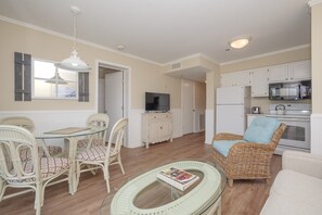 Carolina Beach Club 326 - Living Room - Bright, open living/dining area.