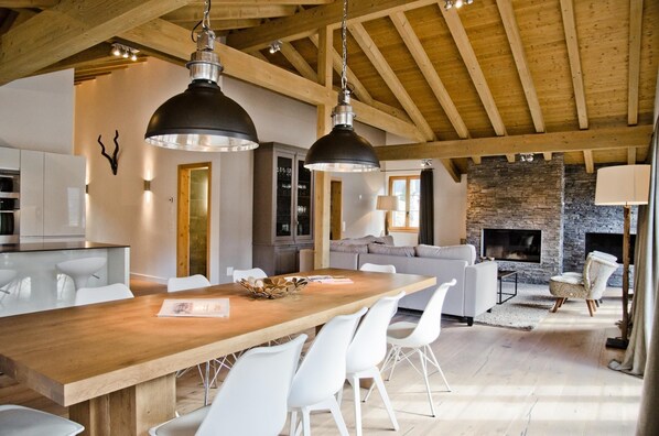 Dining and living room