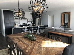 Main room, living, dining, kitchen