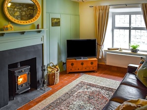 Relaxing living room with wood burner | Enlli, Llanuwchllyn, near Bala