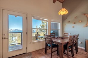 Dining Table for 4 and lake views.