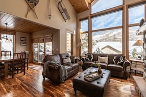 Check out those ski area views from the living room