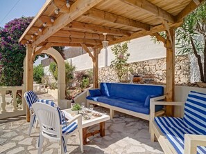 Furniture, Property, Plant, Couch, Table, Azure, Shade, Lighting, Outdoor Furniture, Interior Design