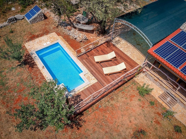 Swimming Pool, Property, Water, House, Real Estate, Technology, Vacation, Landscape, Roof, Home