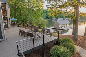 view from large deck towards Lyons Creek