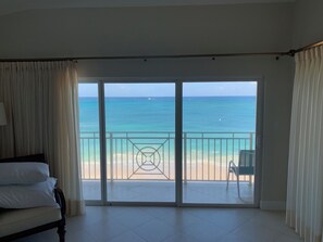 The balcony off the Master Bedroom.  On the right is a door to the main balcony.