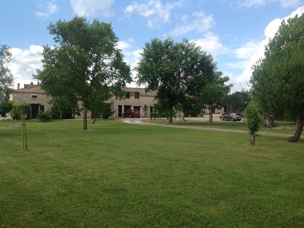 view over the front parkland