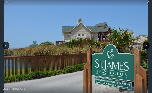 Private Beach Club on Oak Island