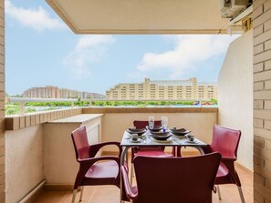 Sky, Cloud, Furniture, Table, Chair, Wood, Shade, Interior Design, Floor, Building