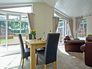 Dining Area | Forest Glade Lodge, Lanlivery