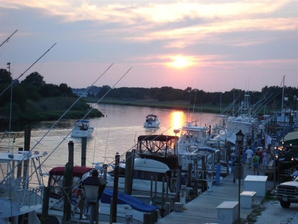 Relax on your balcony watching the boats go by