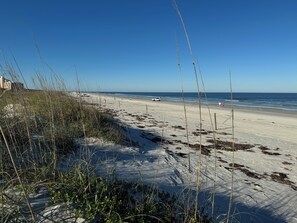 Beach looking north from last dune.