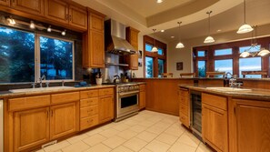 Fully-stocked kitchen