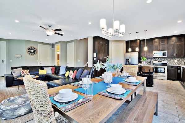 Dining Area with a seating for 8