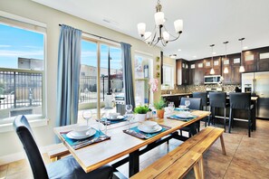 Dining Area with Seating for 8 with incredible views!