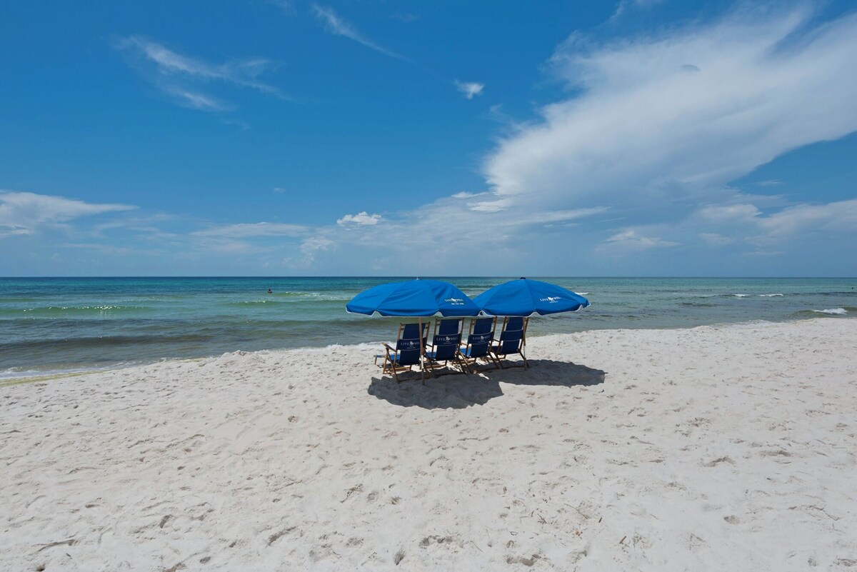 30A CONDO W/ LOFT! NEWLY RENOVATED! SLEEPS 6! GULF FRONT CONDO!BCH SRVC INCL!!!