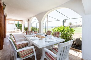 Outside dining
