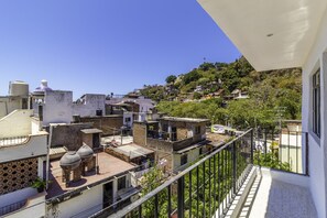 Blick vom Balkon