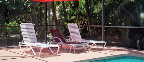Relax by your Tropical Heated Pool