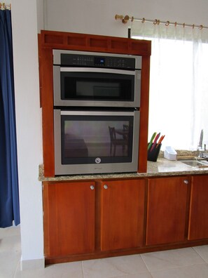 kitchen with modern devices