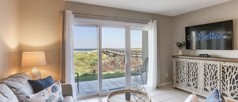 Living Room with Access to Oceanfront Patio